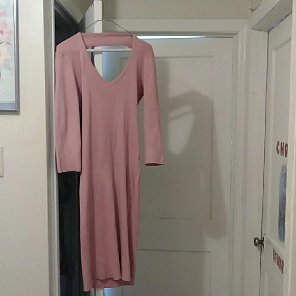 Pink sweater dress w/tags